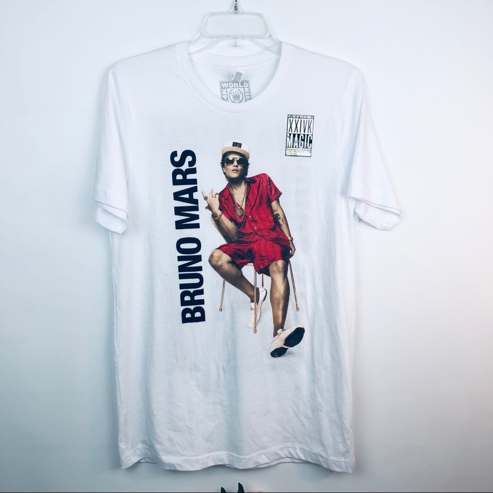 Bruno Mars graphic tee Sz M